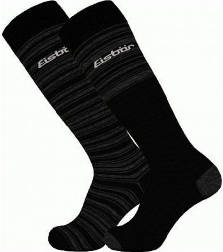 Obrázek Lyžařské ponožky EISBÄR SKI COMFORT 2 PACK black-grey