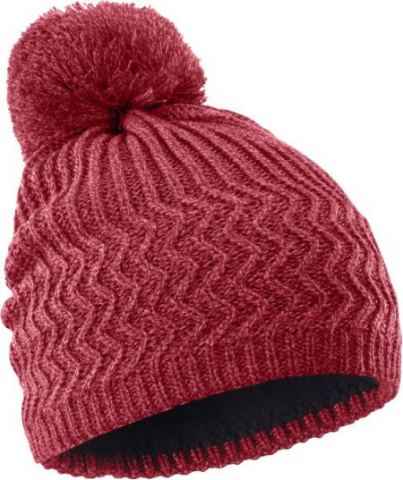 Obrázek Dámská čepice SALOMON KUBA BEANIE Biking Red LC1141800 19/20