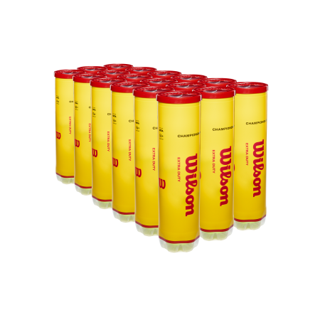 Obrázek Tenisové míče WILSON CHAMPIONSHIP EXTRA DUTY 72 ks karton 18 dóz (4ks) WRT110000