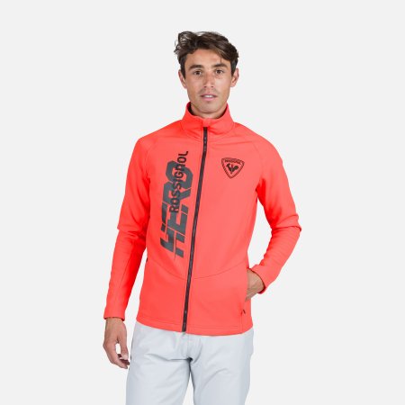 Obrázek Pánská mikina ROSSIGNOL NEW HERO CLASSIQUE CLIM Neon Red RLNML13-316 24/25