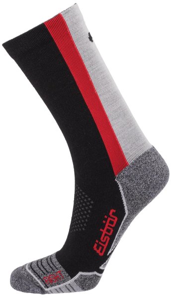 Obrázek Lyžařské ponožky EISBÄR SKI VINTAGE NORDIC Black/Red/White 17639-01